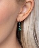 Fond Fashion - Green - Paparazzi Accessories - Green Dipped Heart Necklace