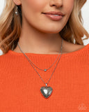 Halting Hearts - Silver - Paparazzi Acessories Preclaim