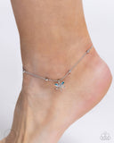 Dainty Dragonfly - Blue - Paparazzi Accessories Anklet