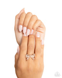 Becoming Brilliant - Rose Gold - Paparazzi Accessories Bow Ring