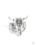 Whimsical Wildlife - Silver - Paparazzi Accessories Bull Ring