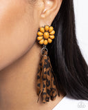 Hometown Hero - Brown - Paparazzi Accessories Leopard Earrings