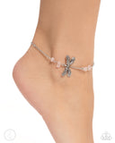 Dragonfly Dawn - Pink - Paparazzi Accessories Anklet
