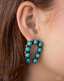 Wild West Wonder - Blue - 0924FF Horseshoe Earrings