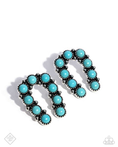 Wild West Wonder - Blue - 0924FF Horseshoe Earrings