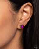 Sweetheart Stunner - Pink - Paparazzi Accessories Post Earrings