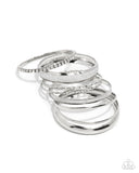 Smoldering Stack - Silver - Paparazzi Accessories