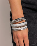 Smoldering Stack - Silver - Paparazzi Accessories