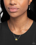 Tulip Drops - Yellow - Paparazzi Accessories