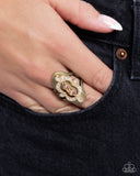 Tiered Timeline - Brass - Paparazzi Accessories