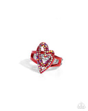 Hybrid Heart - Red - Paparazzi Accessories