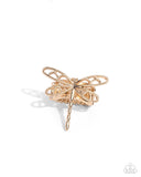 Dragonfly Depth - Gold - Paparazzi Accessories Ring