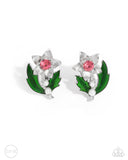 Gardening Guest - Pink - Paparazzi Accessories Clip-on Earrings