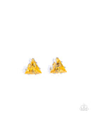 Triangular Twinkle - Yellow - Paparazzi Accessories