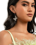 Aerial Audience - White - Butterfly Earrings