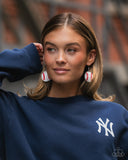 Homerun Haute - White - Baseball Earrings