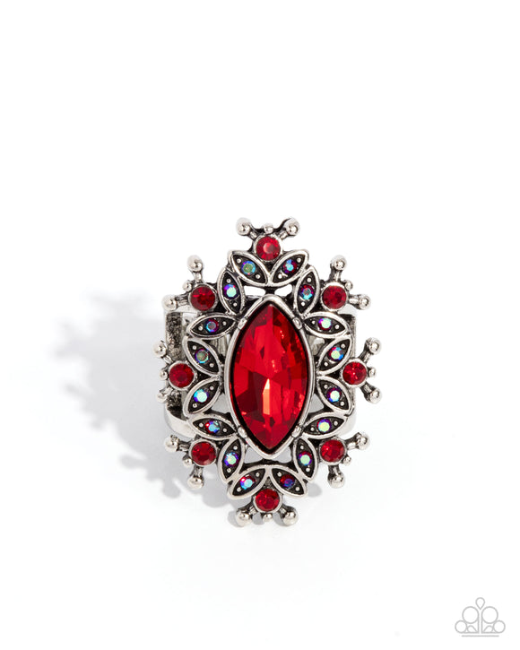 Elaborate Effect - Red - Paparazzi Accessories