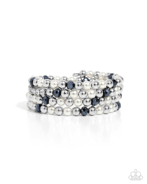 Serene Stack - Blue - Paparazzi Accessories