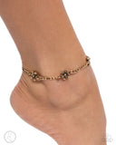 Gardening Gusto - Gold - Paparazzi Accessories Anklet