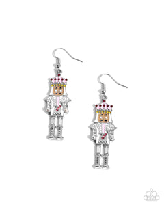 Nutcracker Nostalgia - Multi - Paparazzi Accessories Christmas Earrings