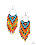 Waving the Banner - Multi - Seed Bead Earrings