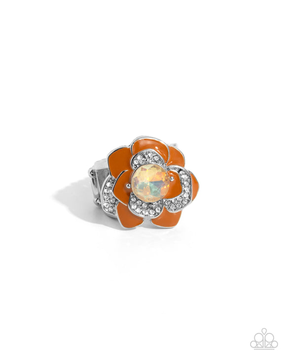 Bridging Bling - Orange - Paparazzi Accessories