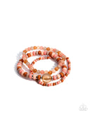 Seed Bead Stack - Orange - Paparazzi Accessories