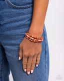 Seed Bead Stack - Orange - Paparazzi Accessories