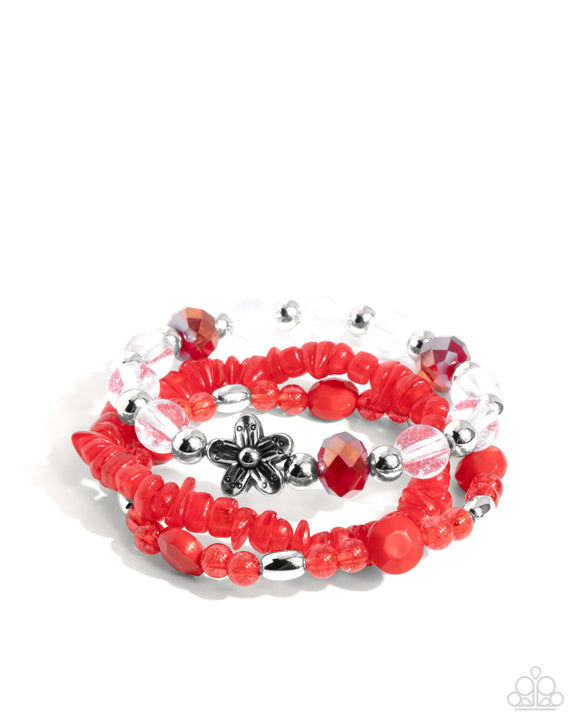 Spellbound Stack - Red - Paparazzi Accessories