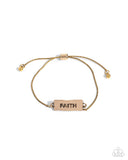 Confession of Faith - Gold - Paparazzi Accessories