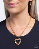 Romance is a Bonus - Gold - Papaparazzi Accessories