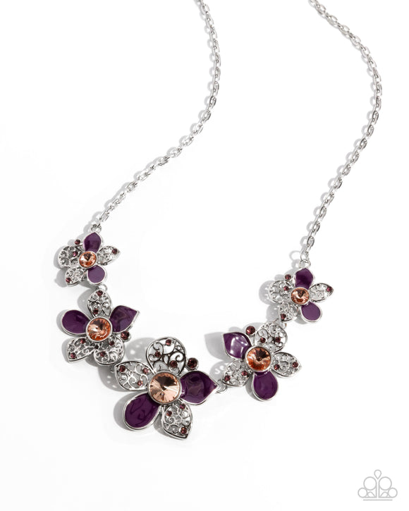 April Showers Bring Flowers - Purple - Paparazzi Accessories PREORDER