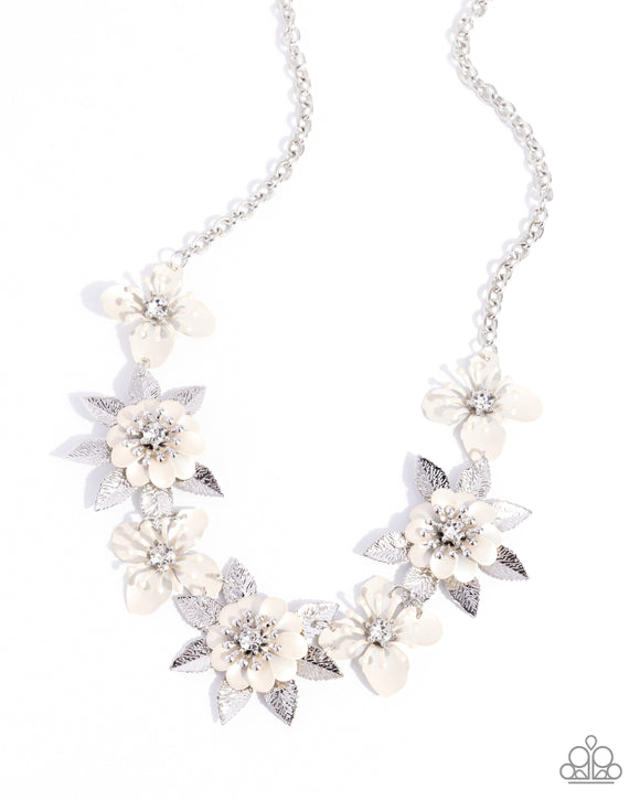 Springtime Song - White - Paparazzi Accessories