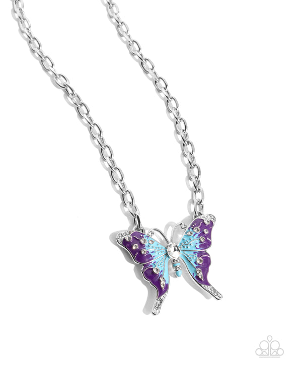 Soft Landing - Multi - Butterfly Necklace