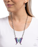 Soft Landing - Multi - Butterfly Necklace