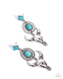 Western Week - Blue - Longhorn Earrings