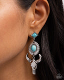Western Week - Blue - Longhorn Earrings