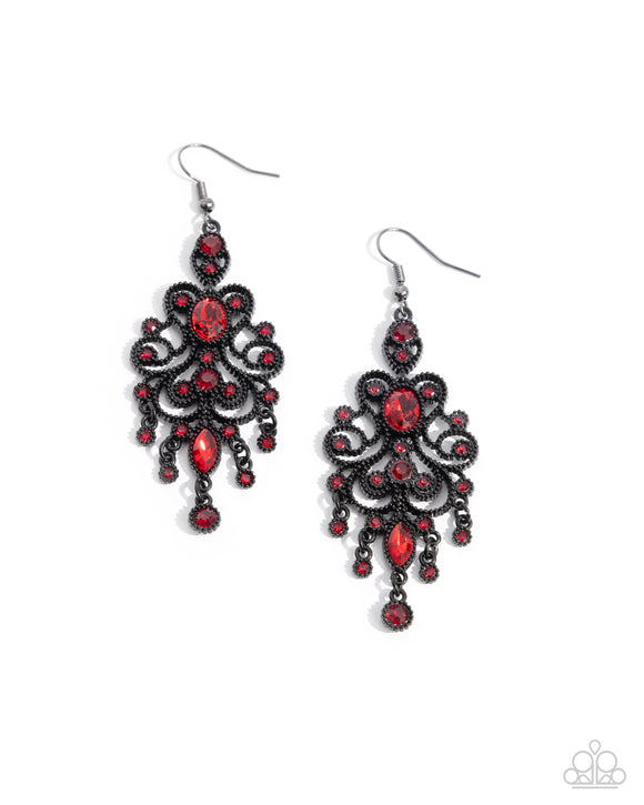 Chandelier Celebration - Red - Paparazzi Accessories