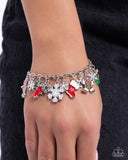 Christmas Cascade - Multi  - Paparazzi Accessories Charm Bracelet