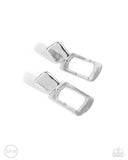 STARE and Square - Silver - Clip-on Earrings