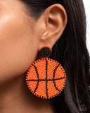 Shooting Hoops - Orange - Paparazzi Accessories Basketball Earrings