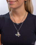 Hovering Headline - Multi  - Butterfly Necklace