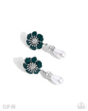 Regency Reign - Green - Clip-on Earrings