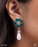 Regency Reign - Green - Clip-on Earrings