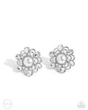 Relatable Radiance - White - Clip-ons Earrings