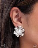 Relatable Radiance - White - Clip-ons Earrings