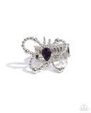 Aerial Artifact  - Purple - Paparazzi Accessories Butterfly Ring