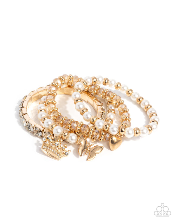 Feminine Charm - Gold - Paparazzi Accessories