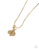 Adorable Ace - Gold  - Tennis Racket Necklace