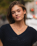 Adorable Ace - Gold  - Tennis Racket Necklace